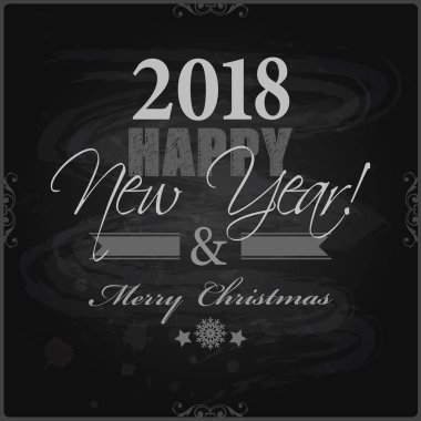 2018 neşeli Noel kartı 