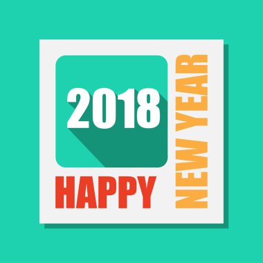 Mutlu yeni yıl 2018 etiket 
