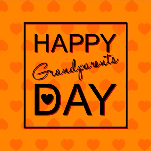 Modelo de feliz dia dos avós —  Vetores de Stock
