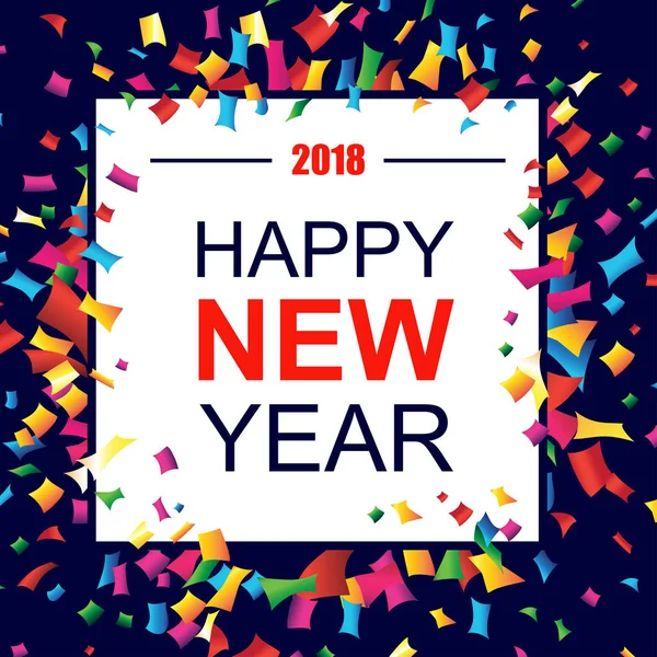 2018 mutlu yeni yıl kartı 