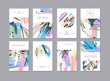 Yaratıcı çiçek kart dizisini