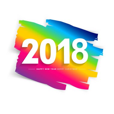 2018 neşeli Noel kartı