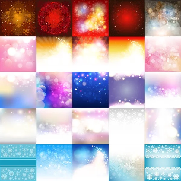 Huge Set of Christmas backgrounds — Stock Vector