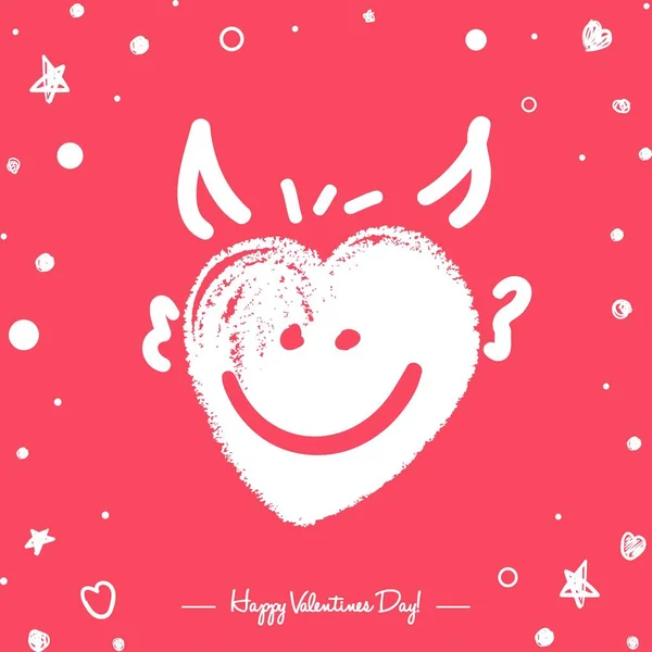 Tarjeta de felicitación del día de San Valentín — Vector de stock