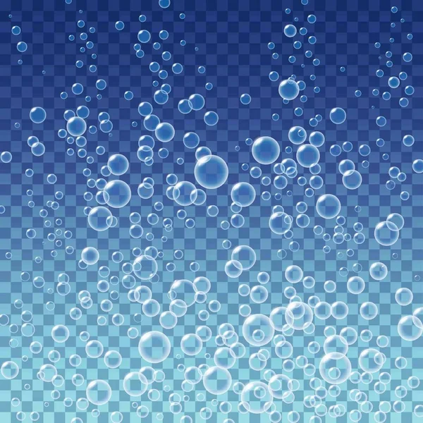 Čistě čistou vodou bubliny — Stockový vektor