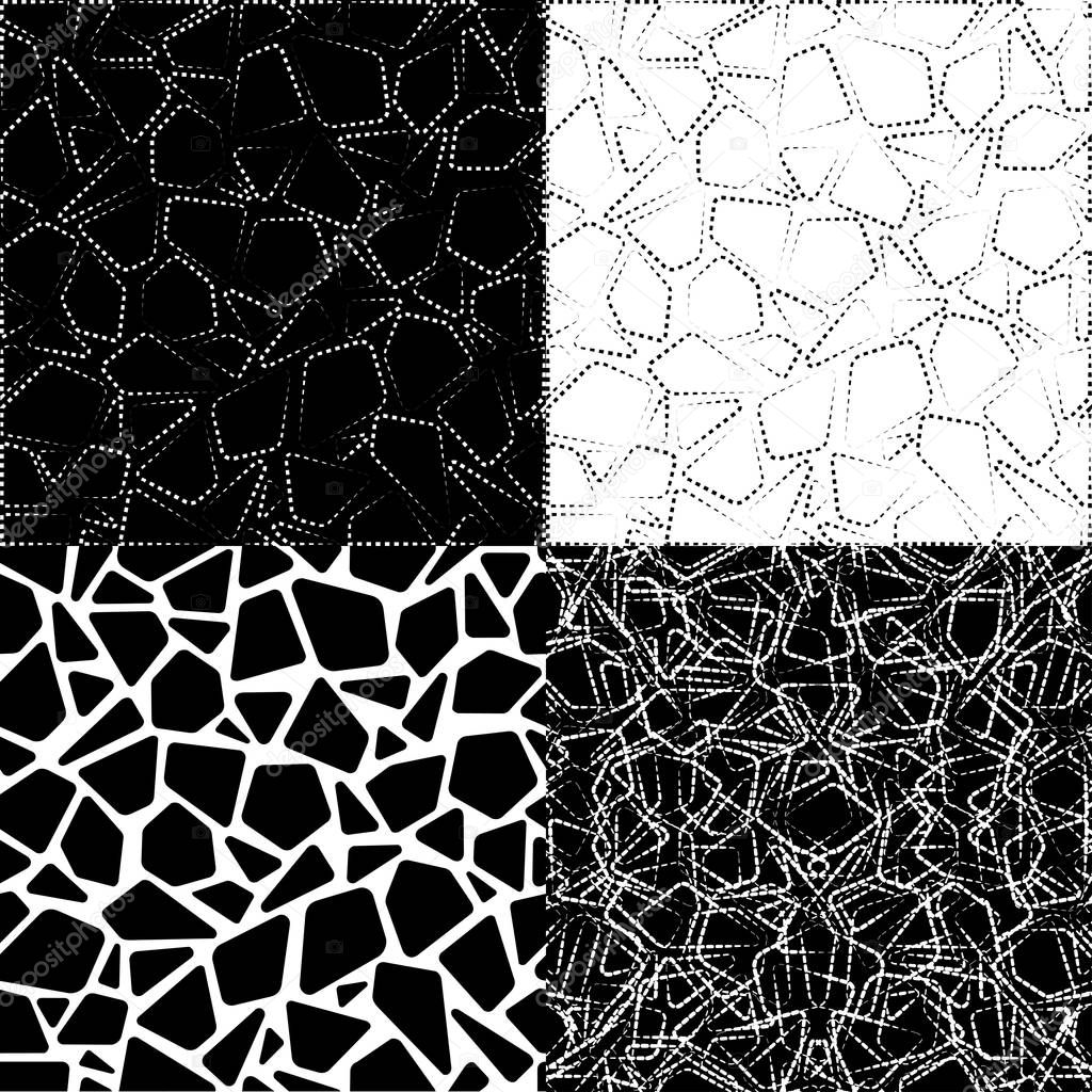 Set of geometric simple patterns.