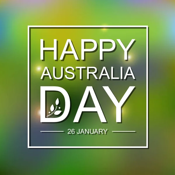 Happy Ημέρα Της Αυστραλίας Ευχετήρια Κάρτα Διάνυσμα Εικονογράφηση — Διανυσματικό Αρχείο