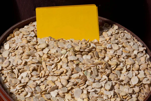 Voedsel Achtergrond Van Een Textuur Van Tuinboon Close — Stockfoto