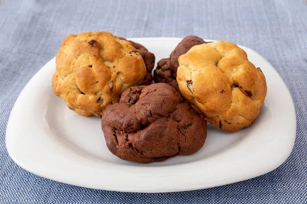 Close Biscoitos Chocolate — Fotografia de Stock