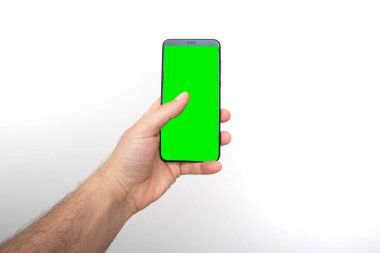 Cep telefonlu erkek eli 