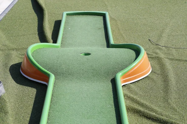 Închide Mini Club Golf Parc — Fotografie, imagine de stoc