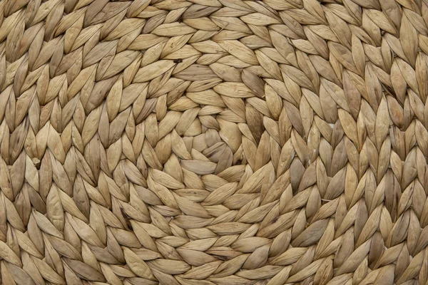 Круглая Тканая Соломенная Ткань — стоковое фото