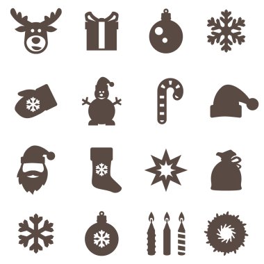 Noel simgeler. vektör set.