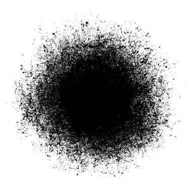 Vektör soyut mürekkep lekesi. Siyah sıçrama.
