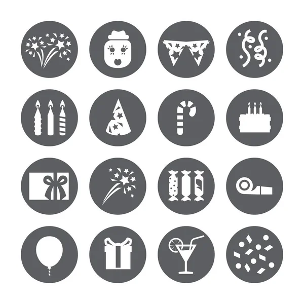 Icono de fiesta. Celebración signo collection.Vector ilustración . — Archivo Imágenes Vectoriales