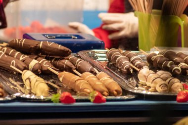 Noel pazarında çikolata adayları