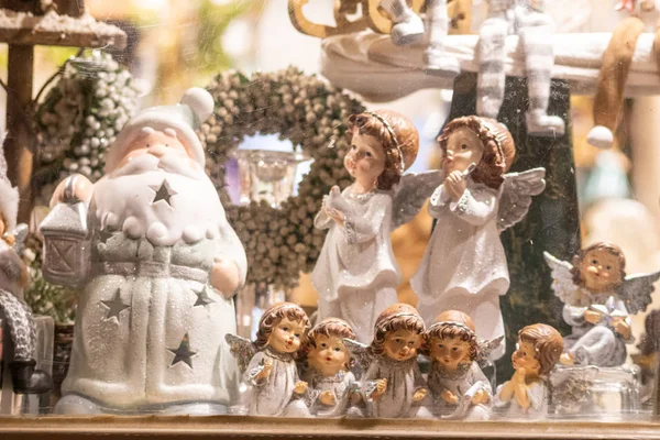 Hermosa Decoración Navidad Mercado — Foto de Stock