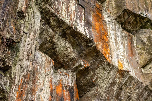 Eski Taş Ocağının Büyük Uçurum Kenarı Kayalık Duvarlar Için Klasik — Stok fotoğraf