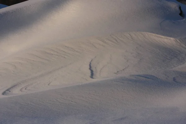 Escena Invernal Diciembre Enero Después Nevadas Extremas Como Ventisca Crea —  Fotos de Stock