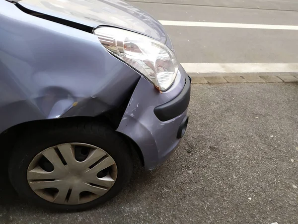 Autounfall Auf Einer Straße — Stockfoto
