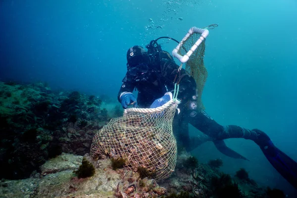 Muschelsammler Ist Ein Sehr Alter Beruf Warmen Meeren Jetzt Werden — Stockfoto