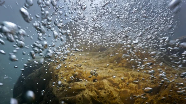 Diving Mountain River Quite Difficult Difficult Course Obstacles Cold Water — Stock Photo, Image