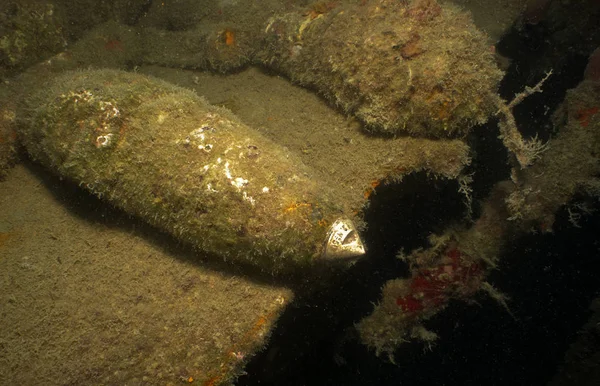 Diving in the Mediterranean Sea, Turkey, a district of the city of Kemer.\