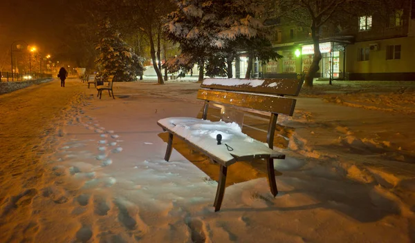 Ciudad Invierno Siempre Interesante Ubicación Rusia Territorio Krasnodar Ust Labinsk — Foto de Stock