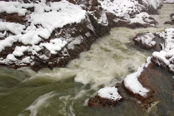 Hiver Dans Caucase Nord Est Grand Moment Pour Admirer Nature — Photo