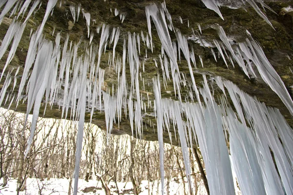 Inverno República Adygea Localização Aldeia Novosvobodnaya Tsarskaya Seus Arredores Caminhadas — Fotografia de Stock