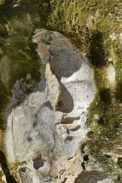 República Adygea Rússia Bairro Hamyshki Massa Rocha Monk Hiking Nas — Fotografia de Stock