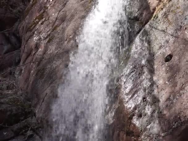 Ubicación República Adygea Senderismo Cascada Montaña Inaccesible Hermosa Zona Guzeripl — Vídeo de stock