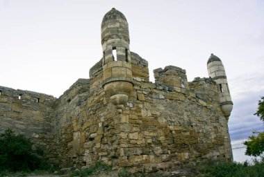 Kırım Cumhuriyeti konumu, Kerch şehri. Yeni Kale Kalesi.