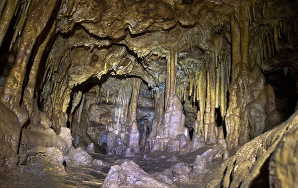 Helyszín Észak Kaukázus Adygea Köztársaság Föld Gyönyörű Megközelíthetetlen Barlangok Lago — Stock Fotó