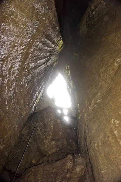 Ubicación Cáucaso Norte República Adygea Tierra Hermosas Inaccesibles Cuevas Las — Foto de Stock