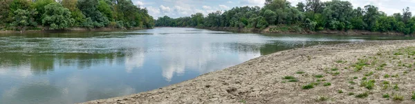 Lokasi Rusia Pada Persimpangan Dua Wilayah Dan Dua Sungai Wilayah — Stok Foto