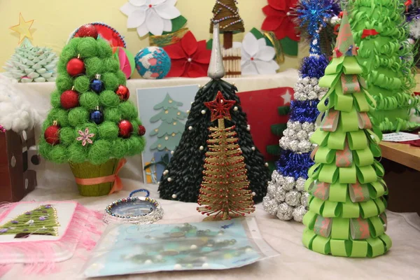 Artesanato Natal Para Crianças São Sempre Ternos Crianças Fazem Com — Fotografia de Stock