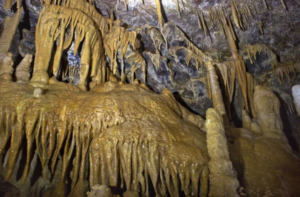 Localisation Russie Territoire Krasnodar Grotte Isichenko Étonnante Beauté Inaccessible Aux — Photo