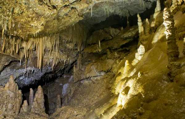 Localização Rússia Território Krasnodar Caverna Isichenko Incrível Beleza Inacessível Aos — Fotografia de Stock