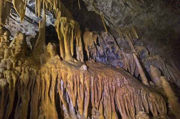 Localização Rússia Território Krasnodar Caverna Isichenko Incrível Beleza Inacessível Aos — Fotografia de Stock