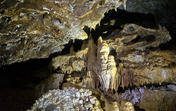 Localização Rússia Território Krasnodar Caverna Isichenko Incrível Beleza Inacessível Aos — Fotografia de Stock