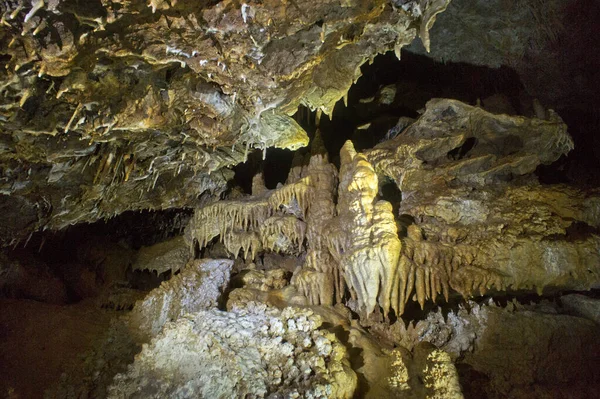 Localização Rússia Território Krasnodar Caverna Isichenko Incrível Beleza Inacessível Aos — Fotografia de Stock