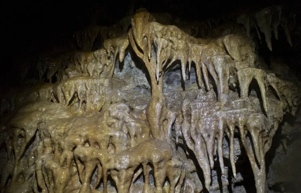 Localisation Russie Territoire Krasnodar Grotte Isichenko Étonnante Beauté Inaccessible Aux — Photo