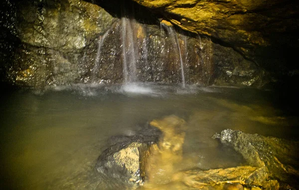 Ubicazione Russia Territorio Krasnodar Grotta Isichenko Sorprendente Bellezza Inaccessibile Agli — Foto Stock