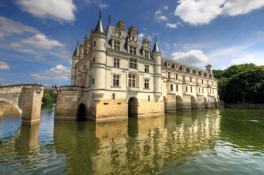 Kale Chenonceau Fransa güzel görünüm