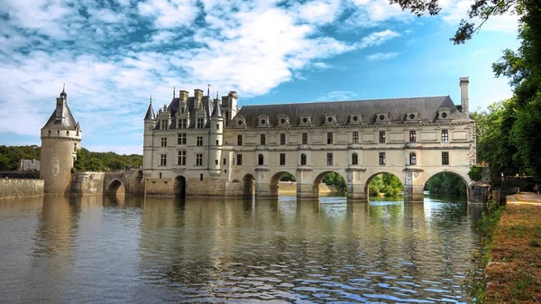 Bela Vista Castelo Chenonceau França — Fotografia de Stock