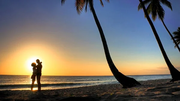 Liefde Het Strand Het Caribisch Gebied — Stockfoto