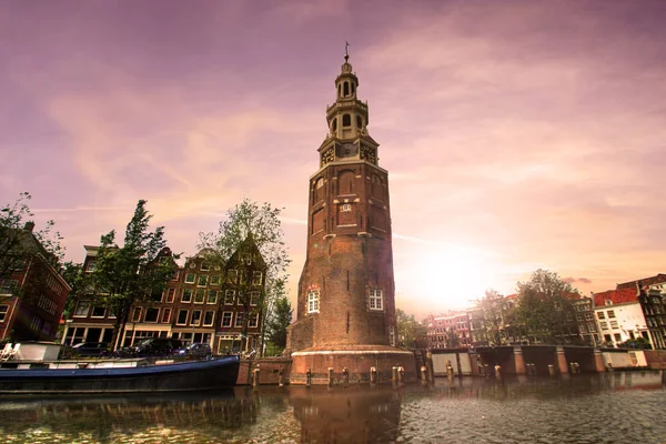 Hollanda Amsterdam Merkezi Güzel Görünüm — Stok fotoğraf