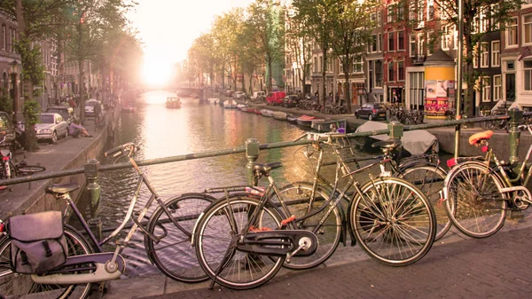 Fin Utsikt Centrala Amsterdam Nederländerna — Stockfoto