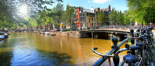 Hollanda Amsterdam Merkezi Güzel Görünüm — Stok fotoğraf